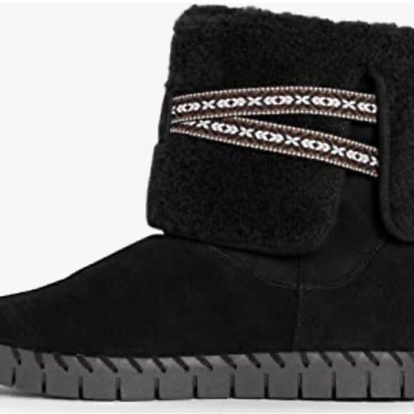 Muk Luks Montauk Black flexi ankle suede boot NWT - Picture 6 of 12